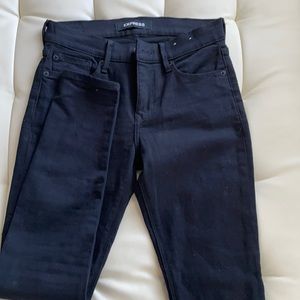 Black express jeans worn once EUC